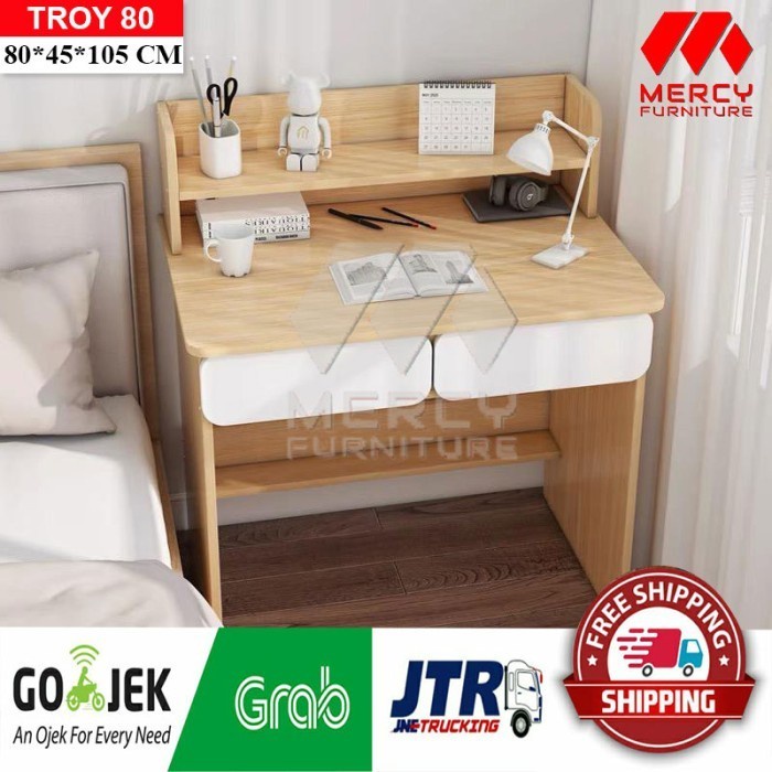 Troy80 Meja Belajar Meja Tulis Meja Kios Meja Kerja Multifungsi