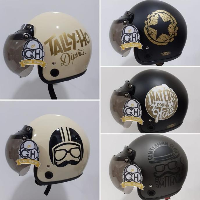 HELM BOGO DEWASA MOTIF HELM RETRO DEWASA MOTIF HELM MURAH MOTIF