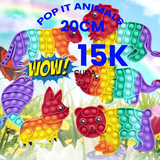 =+=+=+] Mainan Anak Pop It Jumbo 20cm Fidget Push Pop Its Viral