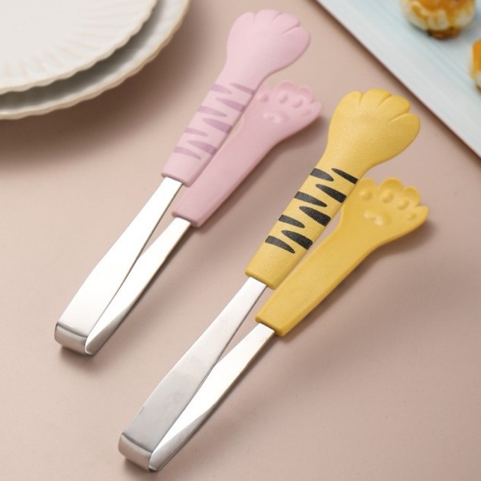 

Kkv 40000Km Meow Food Clips Tongs Capitan Penjapit Makanan Stainless