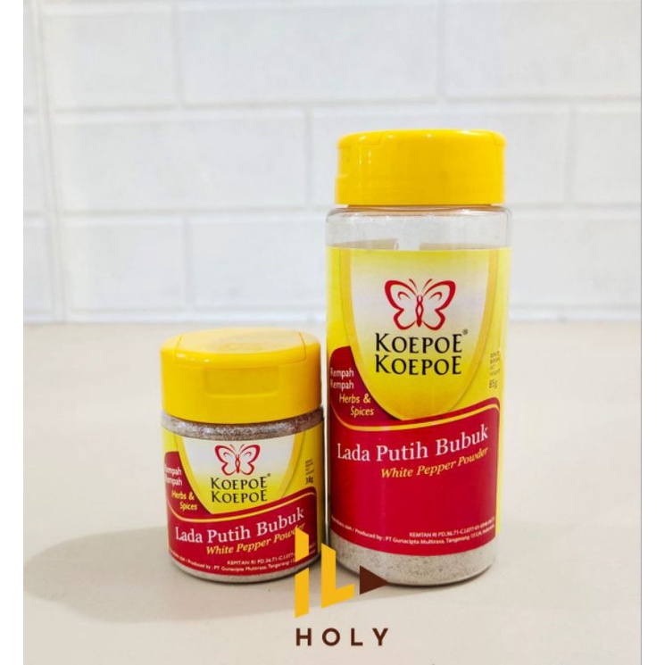 

Koepoe Lada Putih Bubuk 38gr & 85gr / Merica Putih Bubuk Koepoe
