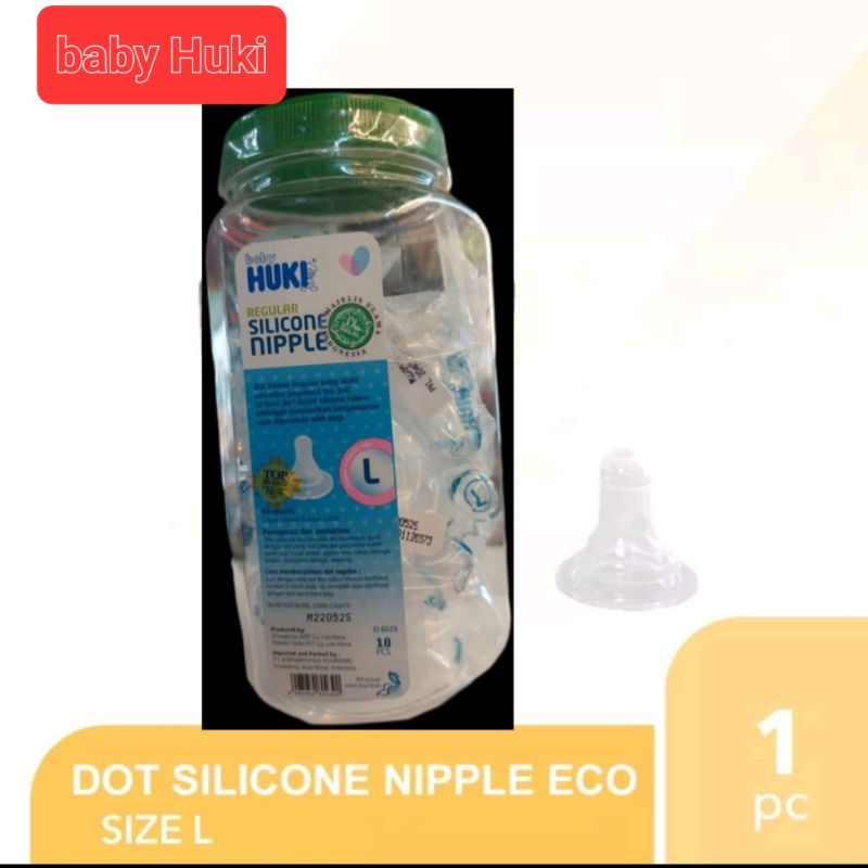 HUKI SILICONE NIPPLE DOT REGULAR HALAL ORIGINAL / Dot Silicone / Dot Silikon baby