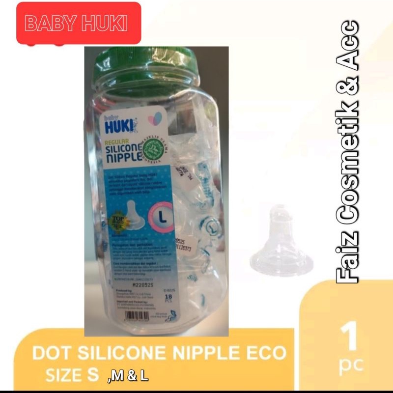 HUKI SILICONE NIPPLE DOT REGULAR HALAL ORIGINAL / Dot Silicone / Dot Silikon baby