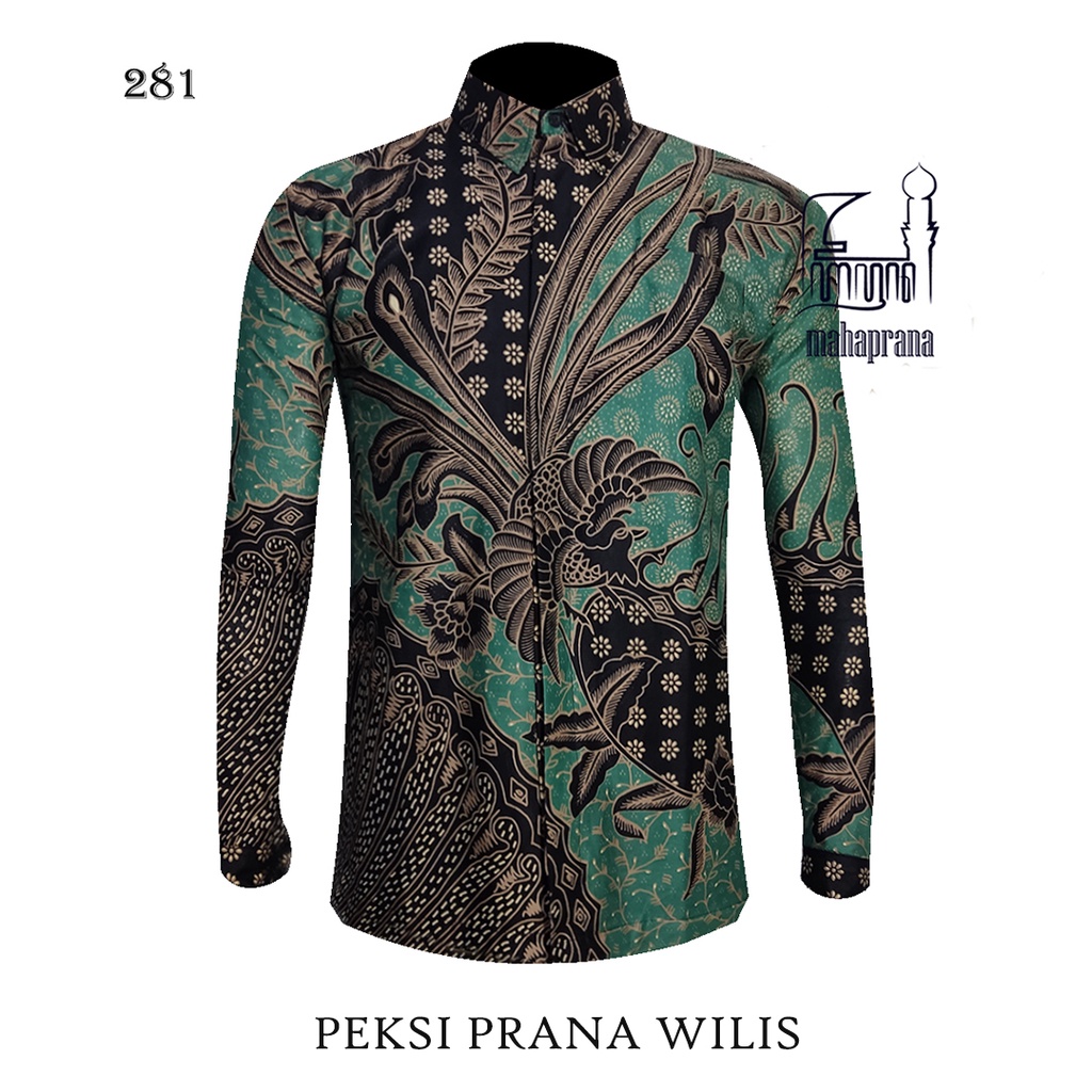 BATIK MAHAPRANA Atasan Kemeja Batik Pria Lengan Panjang Full Furing MHP-281