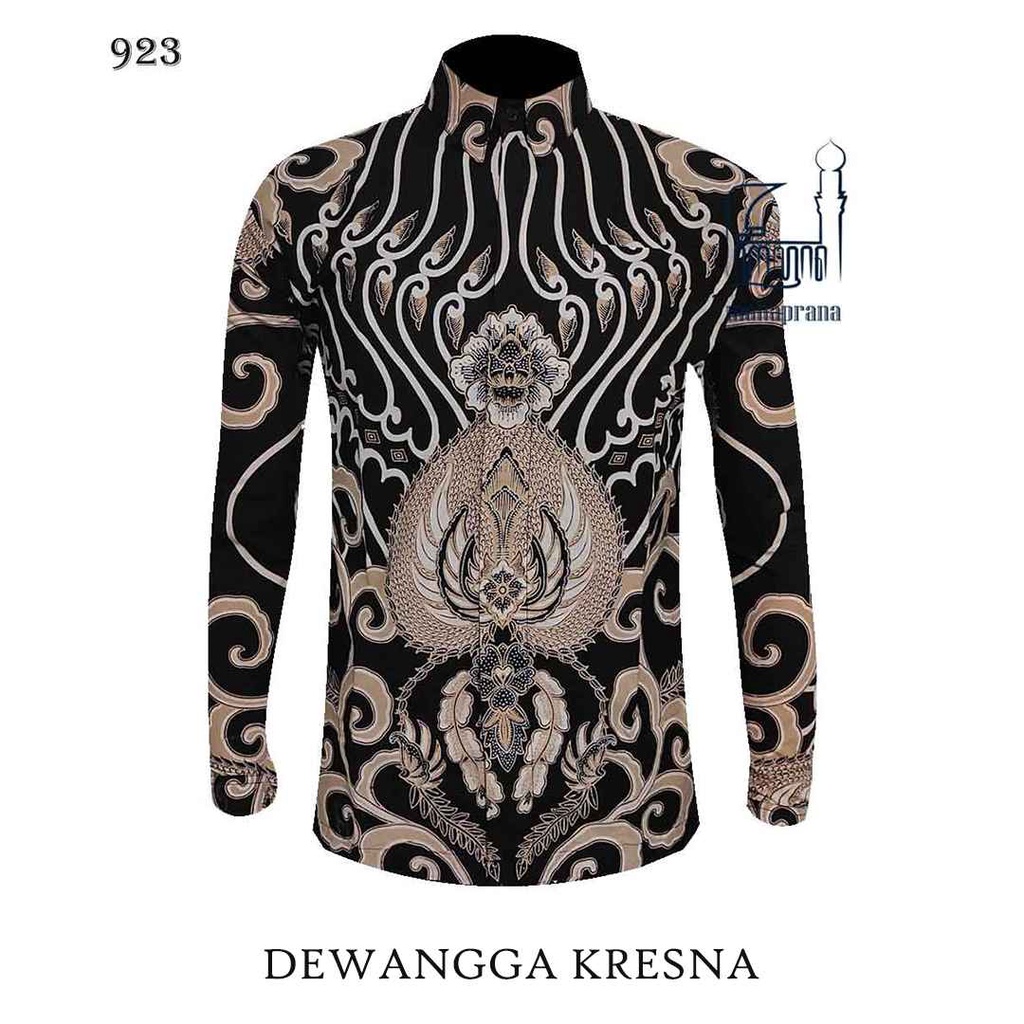 BATIK MAHAPRANA Motif DEWANGGA KRESNA Atasan Kemeja Batik Pria Lengan Panjang Full Furing MHP-923