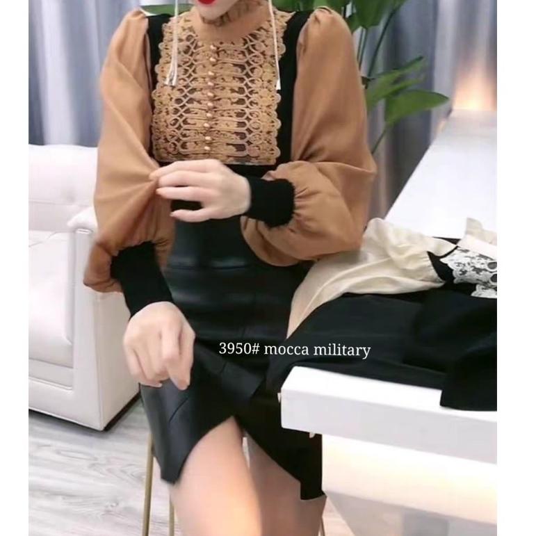 [KODE R0NF8] TM 3950 Atasan MILITARY MOCCA import