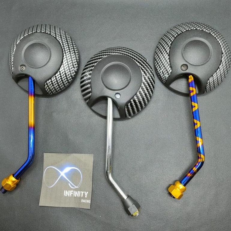 [KODE LYWEN] Spion Scoopy Karbon New Spion Scoopy Carbon Baru Tangkai Twotone-Chrome-Blue X