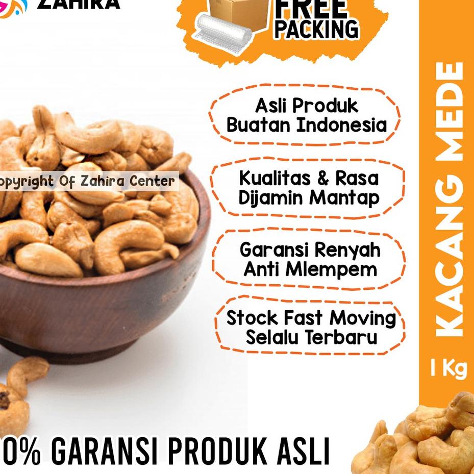 

COD | HJ6 | Kacang Mede Premium 1Kg Cashew Nut Organik Asli Indonesia Mete Mente Matang Tinggal Makan MPASI