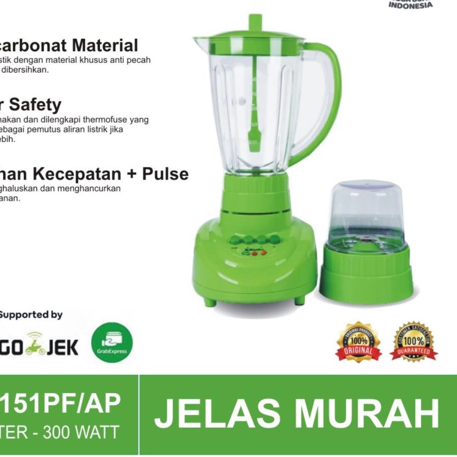 Promo✅Miyako BL-151PF/AP Blender Plastik 1.5 Liter BL-151 PF/AP - BL 151 PF/AP - BL151PF/AP - Garans