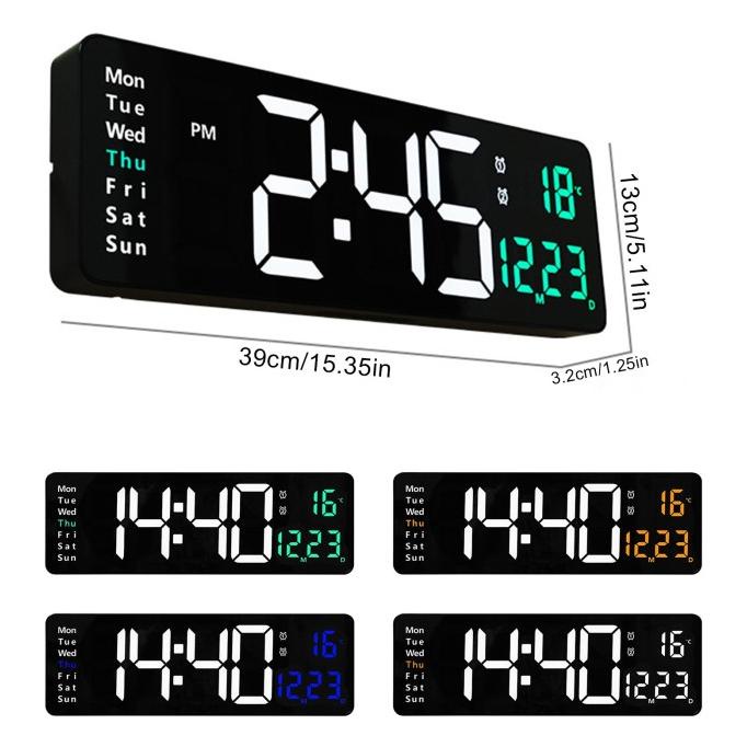 JD-6629 JAM DINDING DIGITAL SMART ALARM LED DIGITAL CLOCK MODERN .