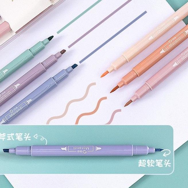 

Discount | FG2 | Stabilo / highlighter pastel double tip 6 colors warna - WD-600