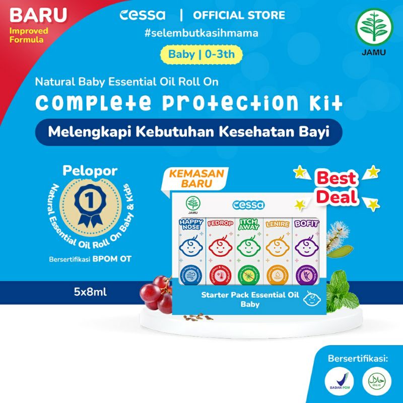 Cessa baby oil cessa baby (0-2 Tahun) terlaris FEVER DROP Cessa Essential  Oil Cessa Happy  Nose, Ce