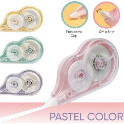 

Promo | KP8 | Correction Tape 12 M CT522 PASTEL / Tipex KERTAS / Tipex ROLL