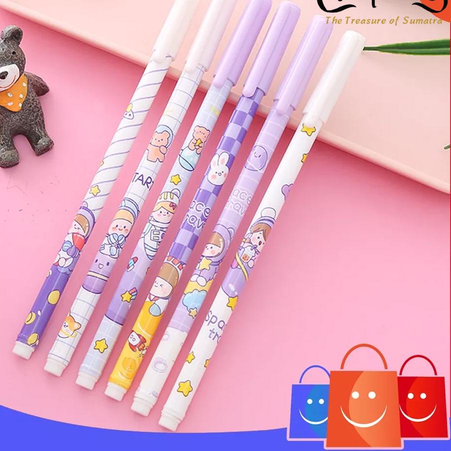 

Diskon | KP8 | ⭐️ ⭐️Pulpen Gel Motif Cartoon Ungu Pulpen Korea Pelajar Dan Kantor Pena Lucu Import