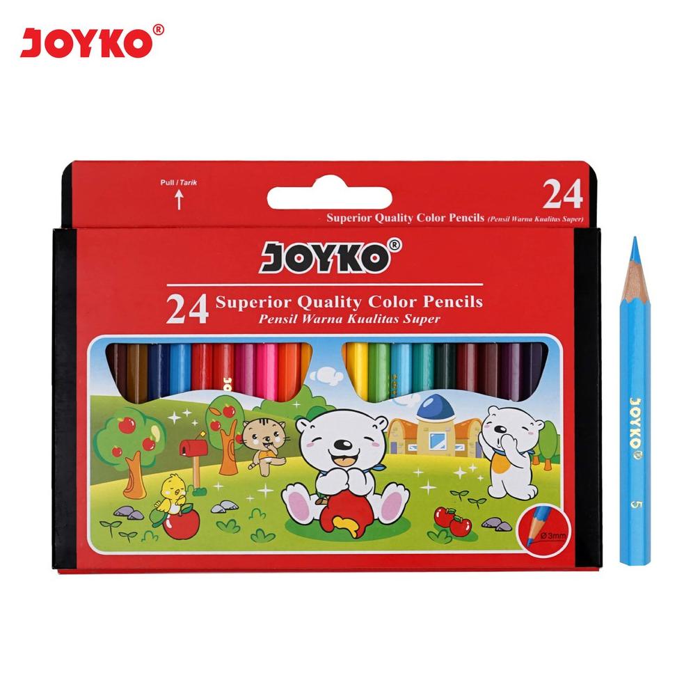 

[FZW100] Joyko Pensil Warna Mini CPS 24 - Short Color Pencils Hexagonal Grip acp7v