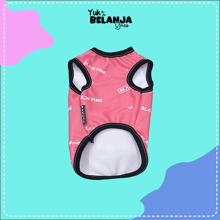 Baju Kucing Bahan Poliester Blackpink Tank Series Terlucu Baju Kucing anjing kelinci Lucu murah Size XS-XXL / Yuk Belanja Gaes!