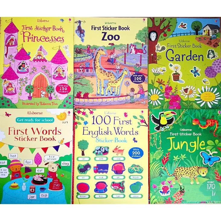 

(COD) PART 2 USBORNE FIRST STICKER BOOK BUKU STIKER ANAK ANAK ..