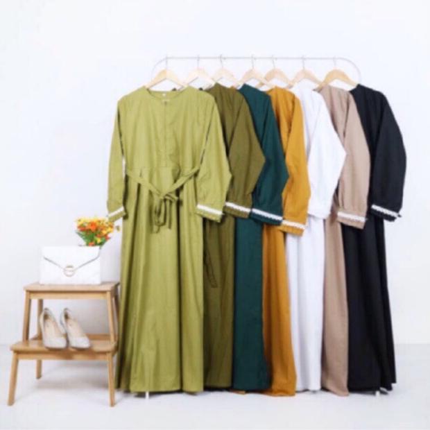 [KODE 99SQI] Toyobo renda rajut gamis toyobo fodu gamis katun toyobo