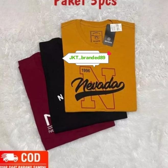 PROMOSI  ukuran M-L-XL Kaos Nevada Pria Terbaru / Kaos Nevada / Kaos Nevada Pria / Kaos Pria Terbaru
