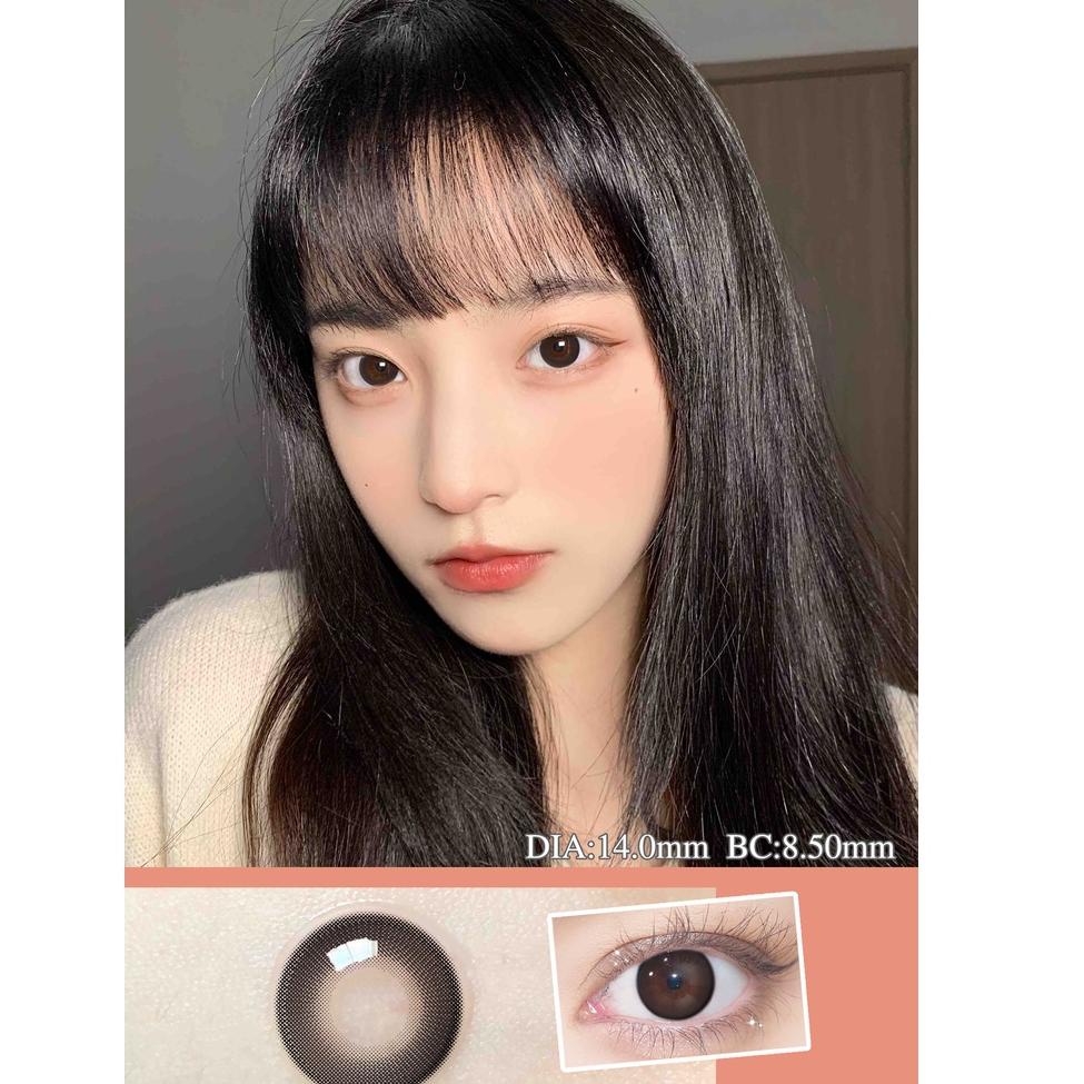 DISCOUNT !! （COD）Sepasang lensa kontak berwarnaDiameter 14-14,5 MM softlens livingsoftlens biru sofl