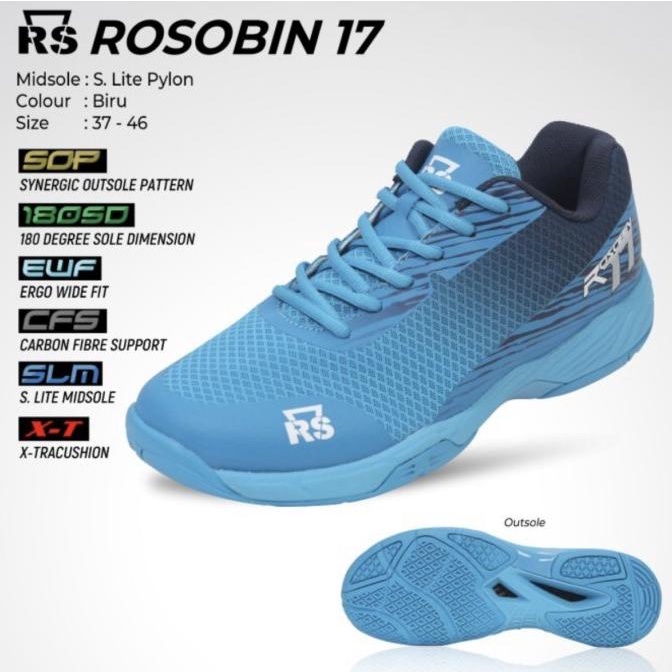 SEPATU BADMINTON RS ROSOBIN 17 ORIGINAL | REINFORCE SPEED ROSOBIN 17