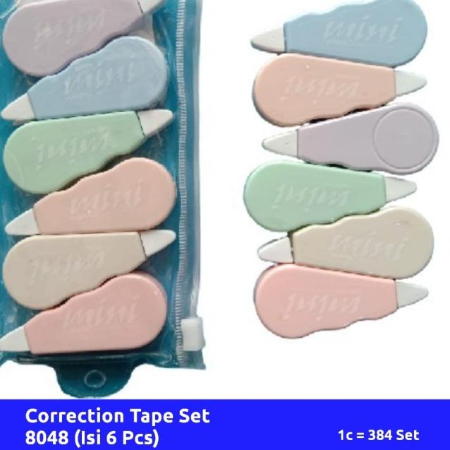 

Trendy2.2 [PAM] Correction Tape 8048 Pastel (Isi 6 Pcs) 820✮