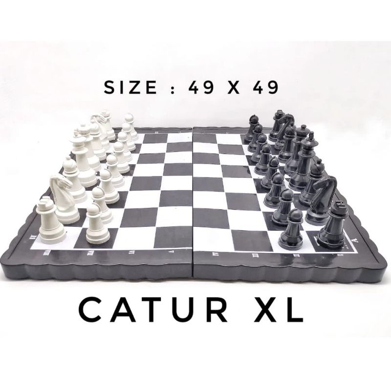 Papan Catur Bidak Plastik Premium Ukuran M - XL