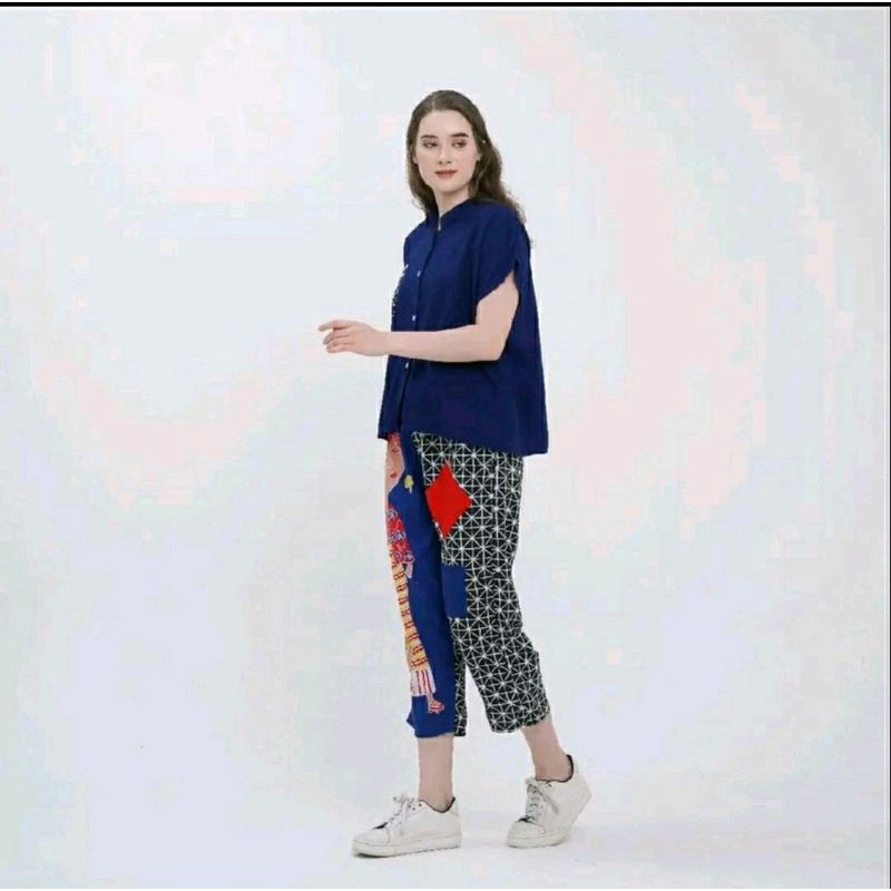 ONE SET TEJO KEPANG SEMERBAK BATIK ORI SETELAN WANITA KEKINIAN 2023 SETELAN WANITA TERBARU SETELAN  