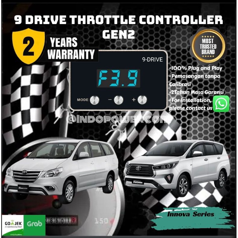 9 Drive Throttle Controller Toyota Innova Series Remap ECU Piggyback 9Drive