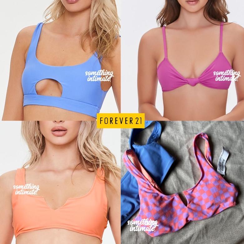 [KODE KMKPU] Forever 21 FUBU Split Square Bralette Bikini Top Swimwear Monokini Bra Tanpa Kawat Swim