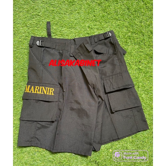 Celana Pendek Lari Hitam Marinir TNI AL