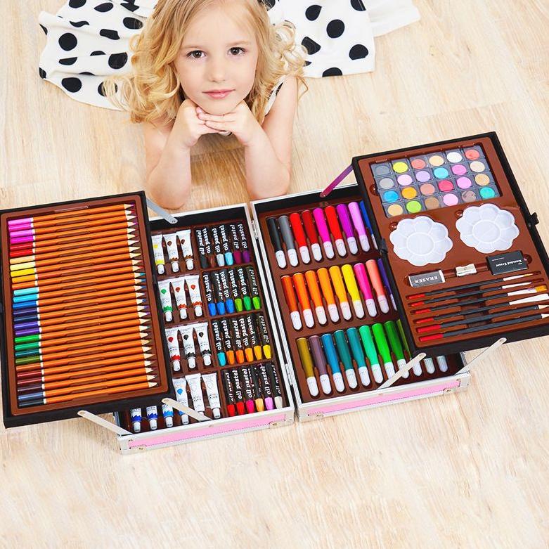 

42 CRAYON ART SET / KOPER SET CRAYON MEWARNAI ANAK / ALAT LUKIS ANAK es0v0