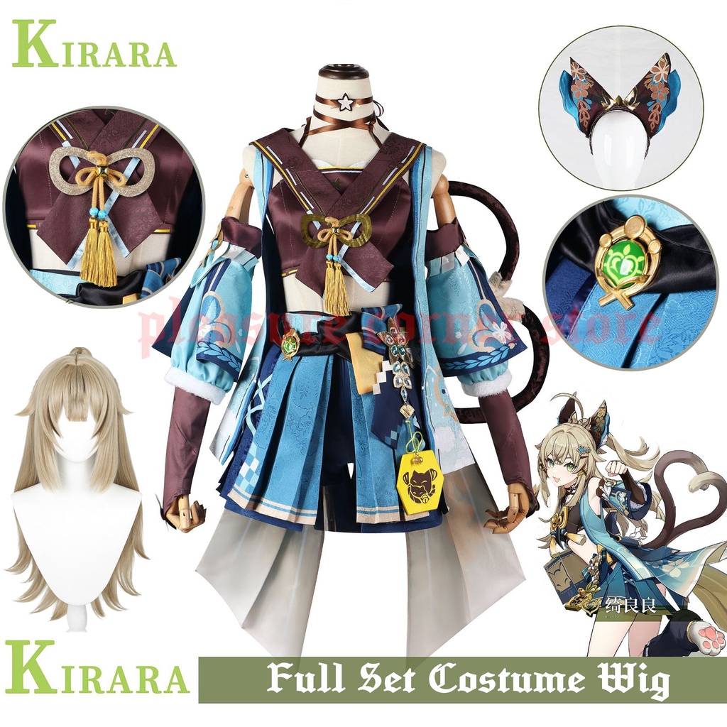XS-3XL In Stock Genshin Impact Kirara Cosplay Costume Full Set Role Playing Accessories Kirara cospl