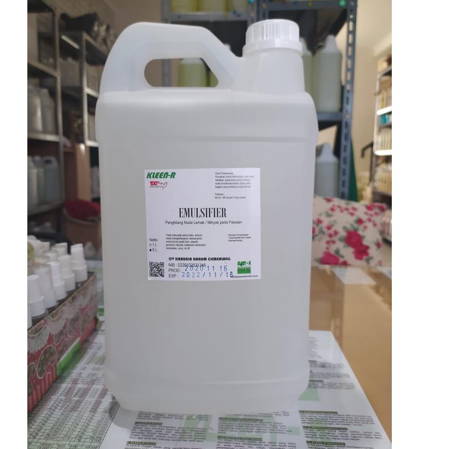 Serbu Emulsifier @ 5 L Penghilang Noda Lemak / Minyak pada Pakaian, Kleen-R Harume Diskon Istimewa