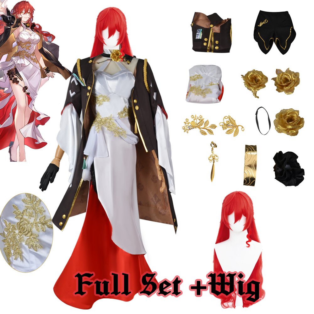 XS-3XL In Stock Game Honkai Star Rail Himeko Cosplay Costume Full Set Suit With Accessories Himeko
