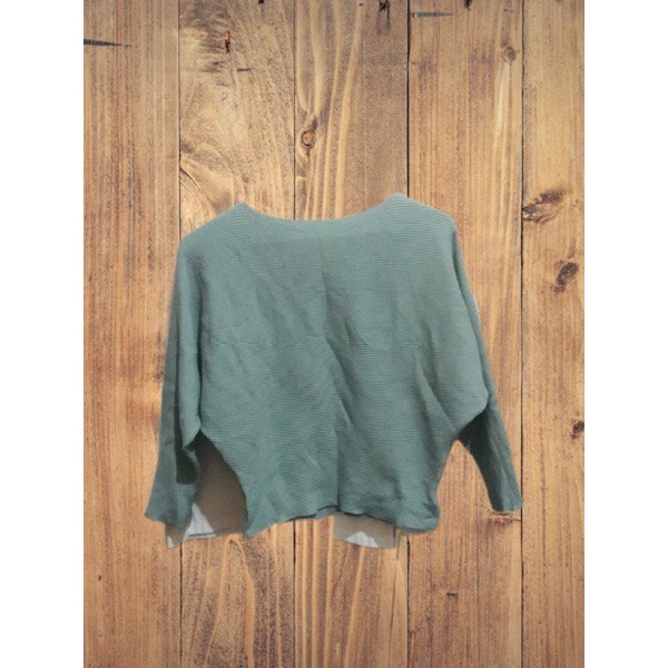 [NEW WITH TAG] RAJUT LIDI CROP MODEL BATWING / RAJUT PREMIUM BAHAN KUTUB / RAJUT BATWING WARNA PASTE