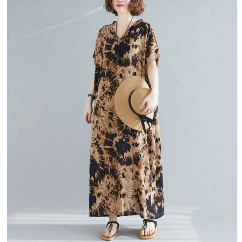 MDLV ~ 91013# Homewear Maxi Brown