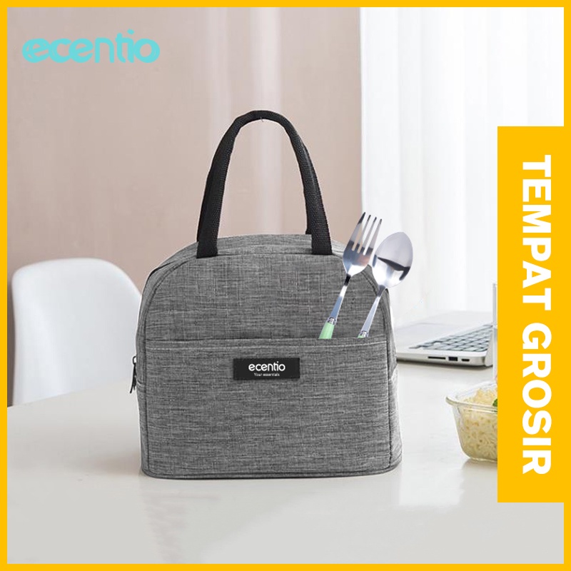 ecentio Tas Bekal Kotak Makan Oxford cloth Lunch Bag tas makanan tas kecil tas karakter