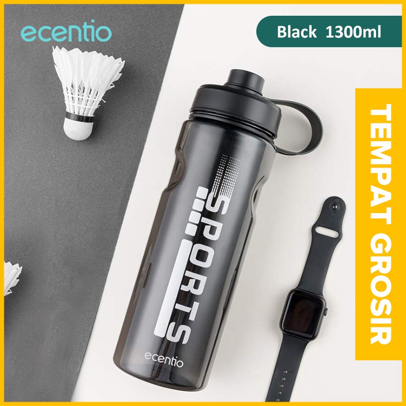 ecentio 1300ML botol minum sports bottle portable plastic outdoor camping picnic/Sporty Dan Trendy Space Cup