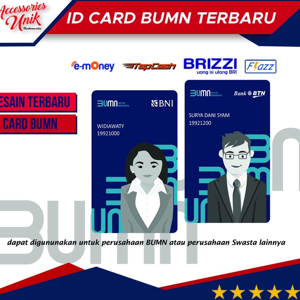 [MURAH ] Emoney Flazz Brizzi Tapcash Etoll Custom ID CARD BUMN [KODE 306]