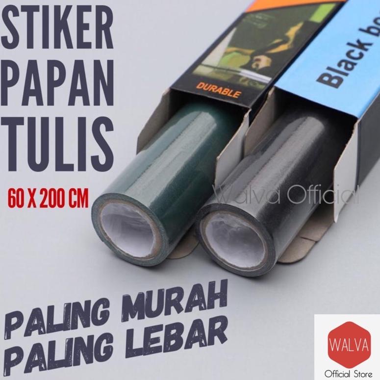 

[VIRAL !] Stiker Papan tulis Whiteboard Blackboard Spidol Kapur tempel Putih & Hitam 60 x 200 [KODE 37]