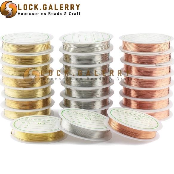 ✔️  Kawat Tembaga Aksesoris Kawat Manik Manik 0.3 / 0.4 / 0.5mm