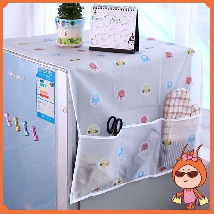 Terlaris Reseller Welcome - H594 Cover Alas Kulkas Multifungsi Dan Anti Debu / Penutup Cover Kulkas 