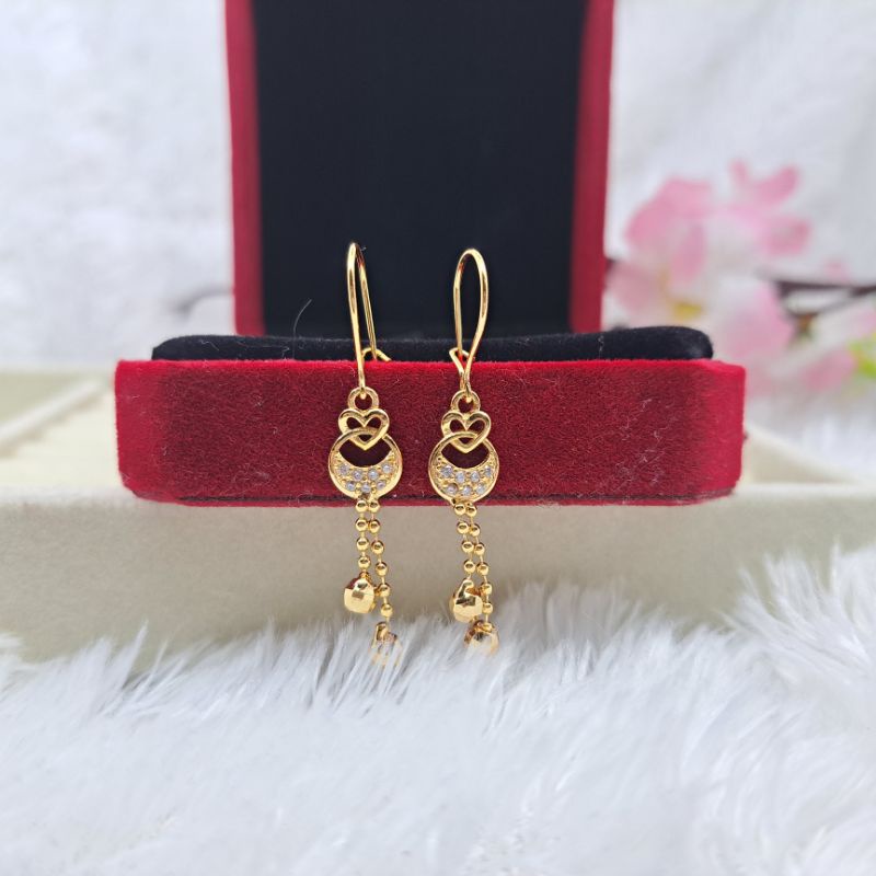 Anting Panjang jurai yaxiya dewasa lapis emas