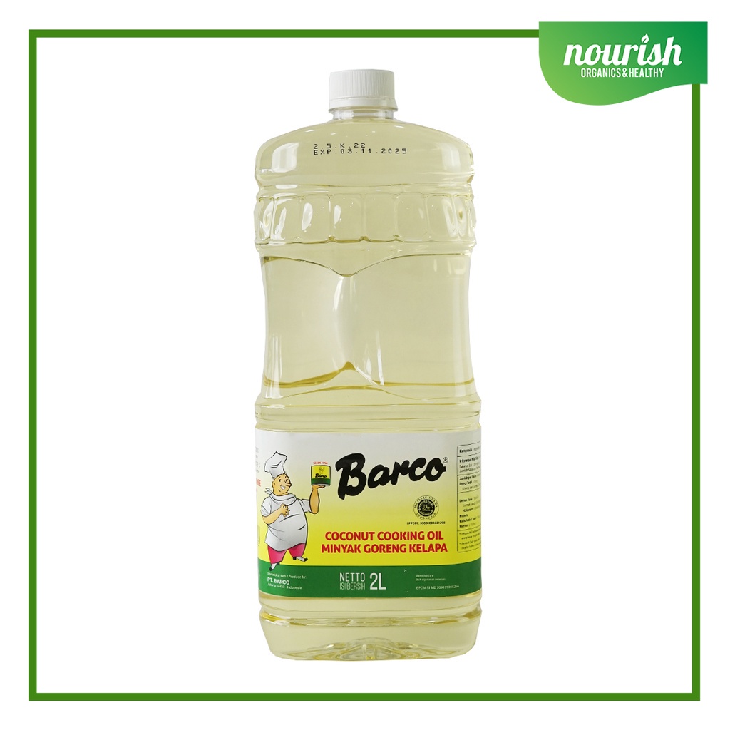 

BARCO Minyak Goreng Kelapa / Coconut Cooking Oil - 2L BOTOL-JktBar