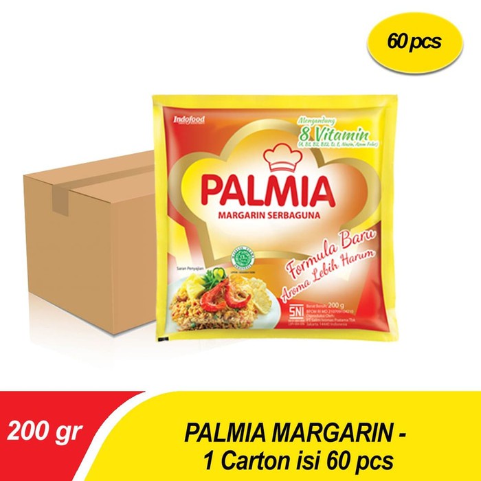 

Palmia Margarin - 1 Carton Isi 60 Pcs