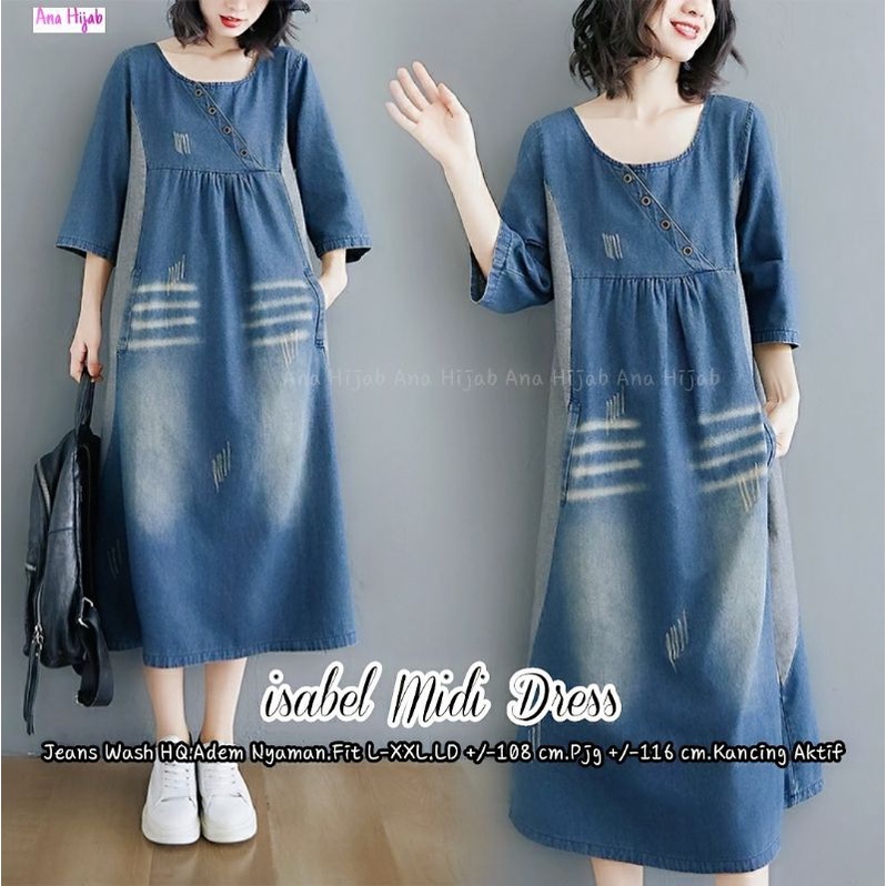 ISABEL MIDI DRESS ORI BY ANA HIJAB