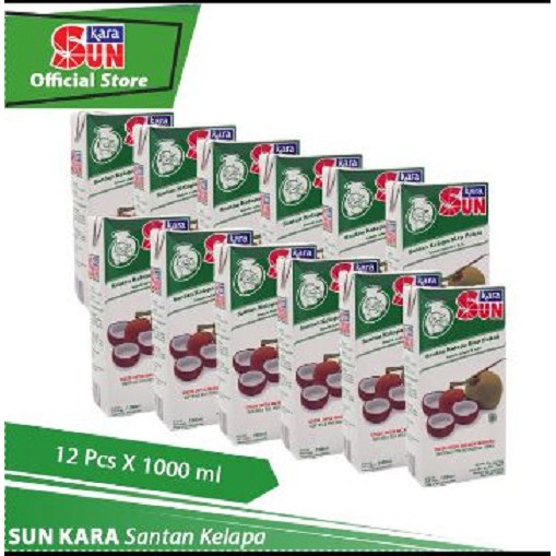 

CTN - SUN KARA Santan Kelapa (Coconut Cream) 1L
