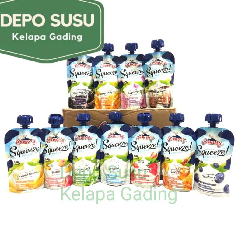 

Terlaku... Cimory Squeeze 120ml Yogurt Honey Aloe Vera Peach Strawberry Blueberry Original Purple Taro Black Sticky Rice Manggo Cavendish Banana | Chimory Yohurt 120 ml Pisang Ubi Ungu Ketan Hitam Brown Sugar Thai Tea