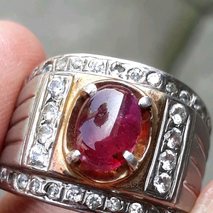 Natural Ruby NTE No heated Madagascar (tanpa Ring) memo Skylab KGL